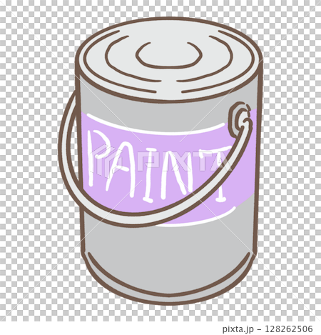 ペンキ缶_茶線_紫  128262506