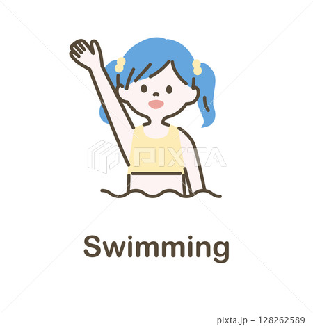 水着の女の子_5 128262589