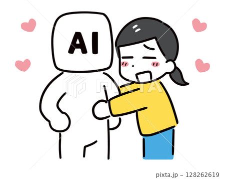 AIが大好きな若い女性 AIが大好きな若い女性 128262619