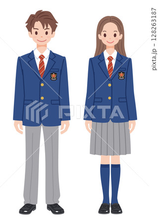 学生服の男女1 128263187