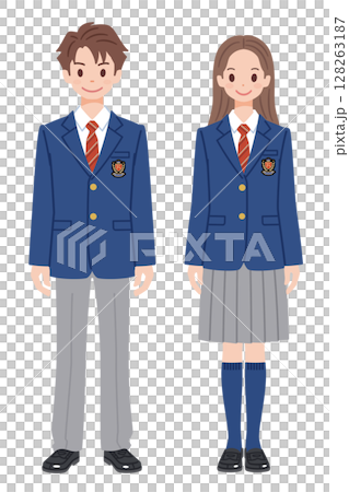 学生服の男女1 128263187
