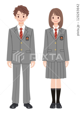 学生服の男女5 128263642