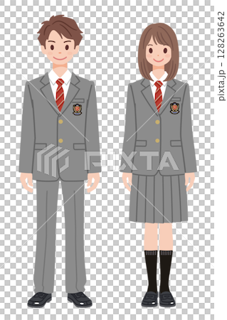 学生服の男女5 128263642