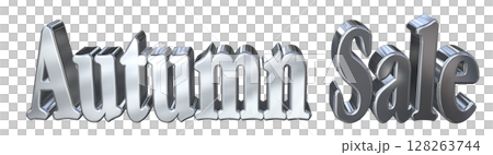 3DCG文字「Autumn Sale(オータムセール)」秋のセール 3DCG文字「Autumn Sale(オータムセール)」秋のセール 128263744