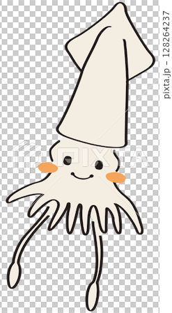 Cute squid 128264237