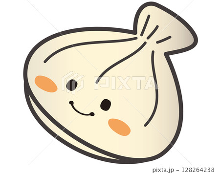 かわいい二枚貝・ホタテ かわいい二枚貝・ホタテ 128264238