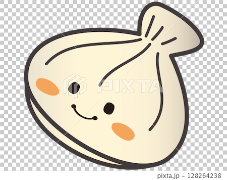 かわいい二枚貝・ホタテ かわいい二枚貝・ホタテ 128264238