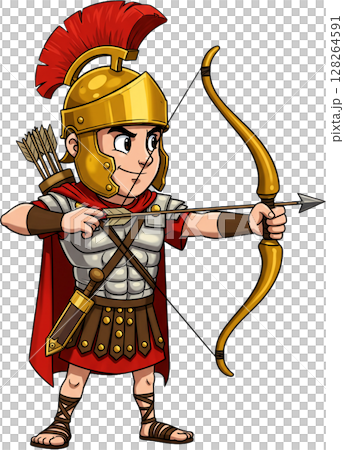 Youthful Roman Archer 128264591