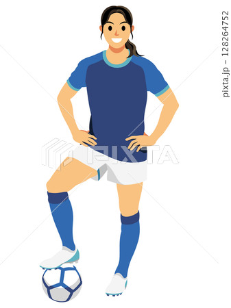 女子サッカー選手 128264752