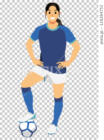 女子サッカー選手 128264752