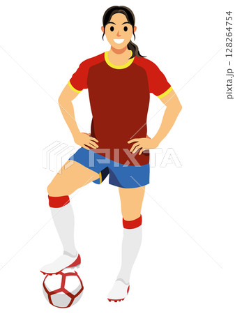 女子サッカー選手 女子サッカー選手 128264754