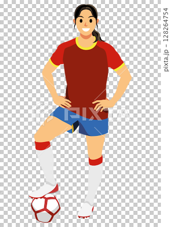 女子サッカー選手 女子サッカー選手 128264754