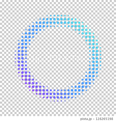 藍色和紫色半色調的圓形漸層設計 128265198