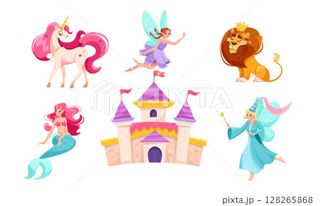 Explore a whimsical Fantasy Kingdom filled with Enchanted Creatures and unique Characters Explore a whimsical Fantasy Kingdom filled with Enchanted Creatures and unique Characters 128265868