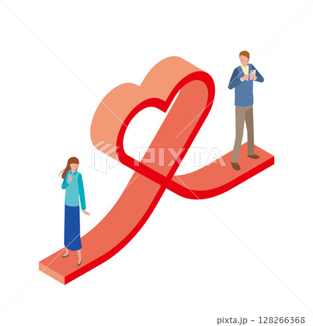 男女の出会いと恋愛 128266368