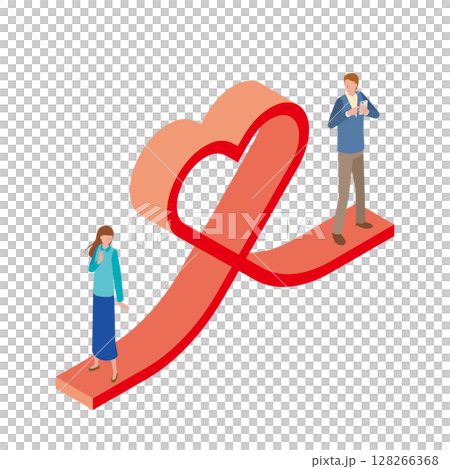 男女の出会いと恋愛 128266368