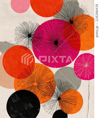 set of colorful abstract lines 128266438