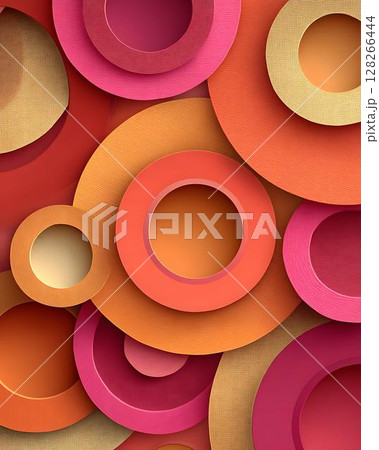 set of colorful abstract lines 128266444