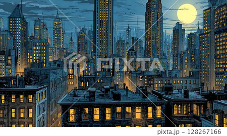 abstract colorful background with spiral tunnel 128267166