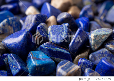 ラピスラズリの背景　AI画像 128267229