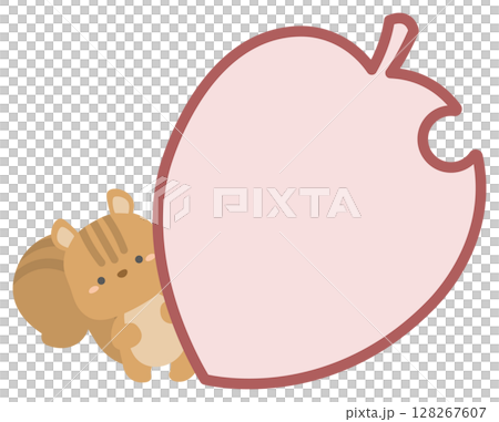 Squirrel and fallen frame 128267607