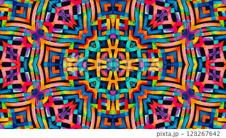 Abstract bright multicolor pattern, colorful background 128267642