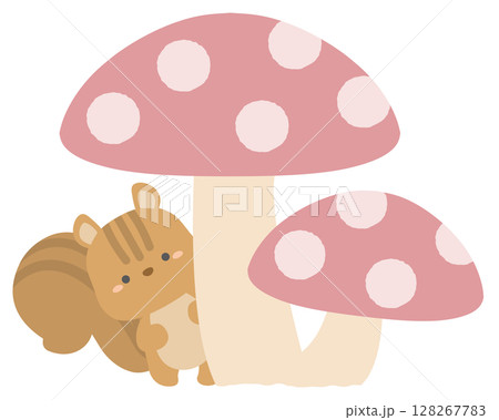 リスときのこ リスときのこ 128267783