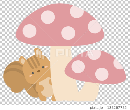 リスときのこ リスときのこ 128267783