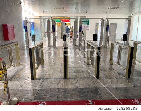 Modern Turnstile Entry System 128268285
