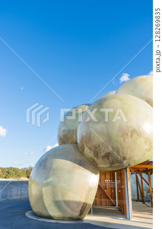 香川県直島町　直島本村港（直島港ターミナル）の風景 128269835