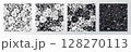 Elegant set of seamless floral patterns in black and white variations. Ideal for textile design, packaging, wallpapers, wrapping paper, fabric prints, gift wrap, surface patterns, digital paper. 128270113