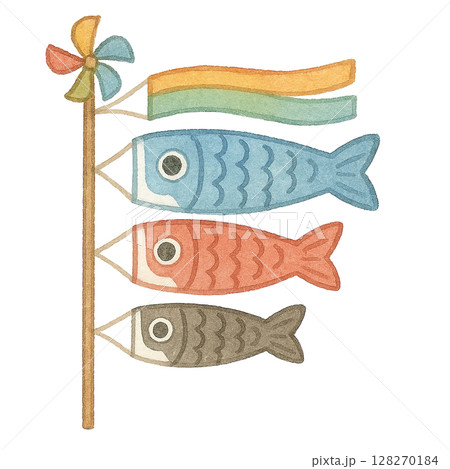 【端午の節句】鯉のぼりのイラスト 【端午の節句】鯉のぼりのイラスト 128270184