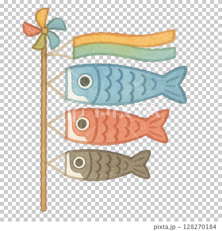 【端午の節句】鯉のぼりのイラスト 【端午の節句】鯉のぼりのイラスト 128270184