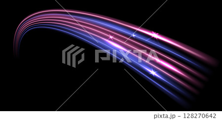 beautiful light speed line background on black background abstract design vector illustration 128270642