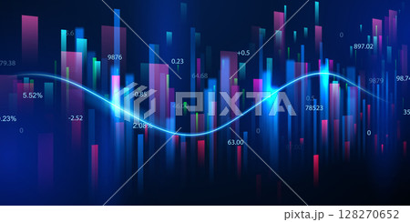 business vector illustration design Stock market charts or Forex trading charts for business and finance ideas. business vector illustration design Stock market charts or Forex trading charts for business and finance ideas. 128270652