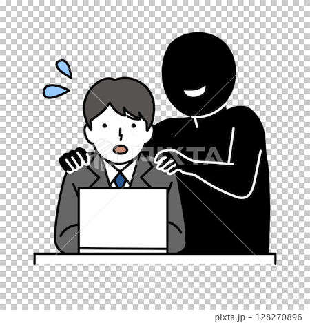 騷擾插圖 128270896