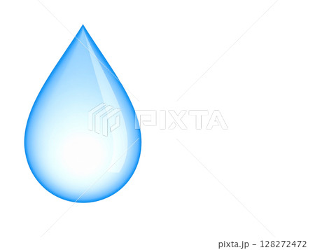水　水滴　滴　雫 128272472