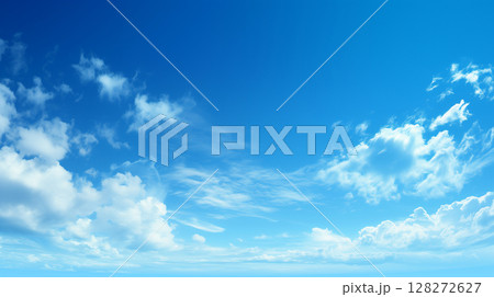 雲の多い青空 128272627