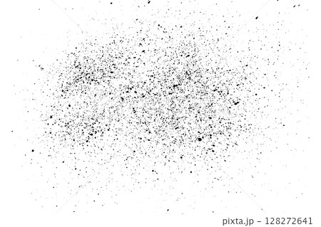 Black ink grain grunge texture overlay isolated on white background Black ink grain grunge texture overlay isolated on white background 128272641
