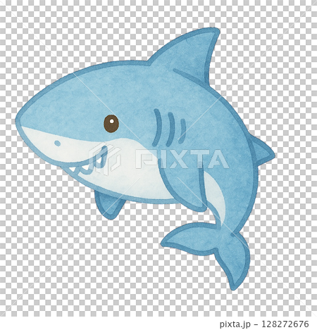 [Sea creatures] Shark illustration 128272676