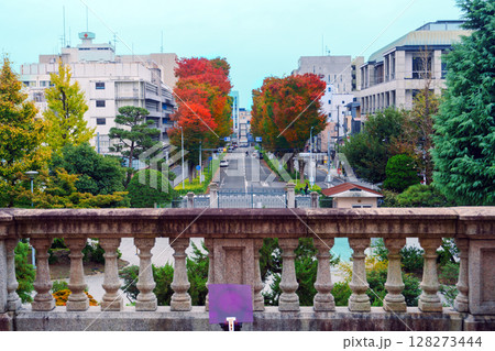 京都府庁 旧本館から見る釜座通り 128273444