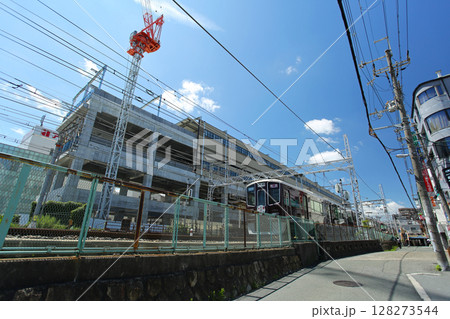 大阪 東淀川区 阪急淡路駅周辺 高架工事風景 大阪 東淀川区 阪急淡路駅周辺 高架工事風景 128273544