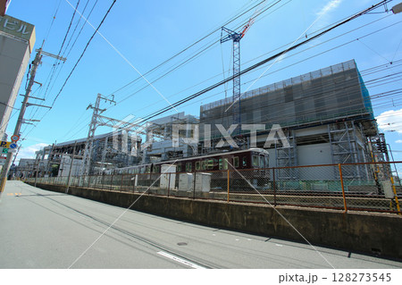 大阪 東淀川区 阪急淡路駅周辺 高架工事風景 大阪 東淀川区 阪急淡路駅周辺 高架工事風景 128273545