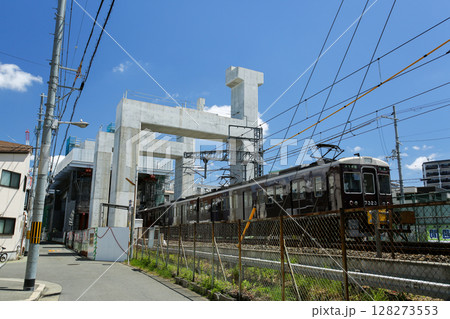 大阪 東淀川区 阪急淡路駅周辺 高架工事風景 大阪 東淀川区 阪急淡路駅周辺 高架工事風景 128273553