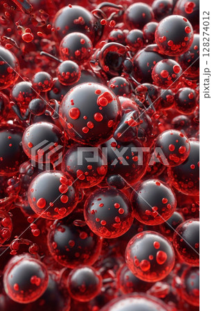 photo 3d render of a medical background with blood 128274012