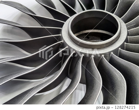 3D printed turbine fan component showcasing intricate design and precision craftsmanship 3D printed turbine fan component showcasing intricate design and precision craftsmanship 128274215