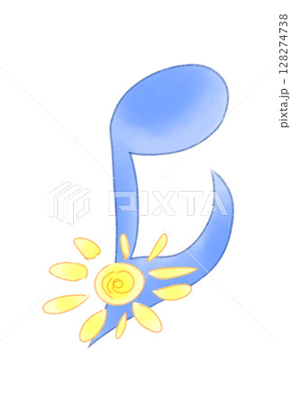 太陽の付いた音符 太陽の付いた音符 128274738