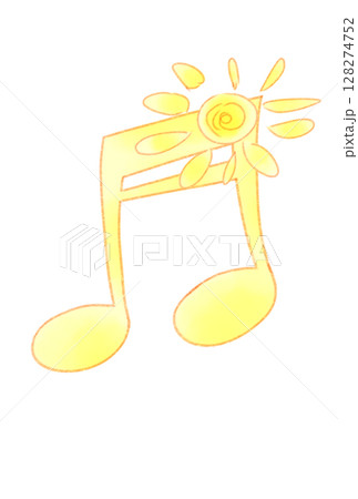 太陽の付いた音符 太陽の付いた音符 128274752