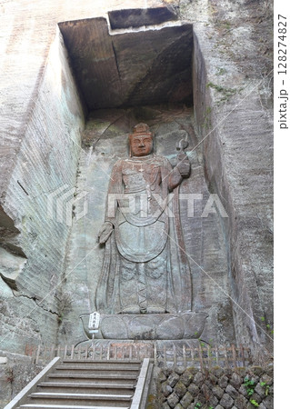 【千葉県】鋸山の日本寺の百尺観音 【千葉県】鋸山の日本寺の百尺観音 128274827