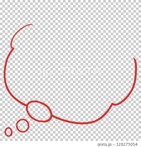 Oval speech bubble material (red) Oval speech bubble material (red) 128275054